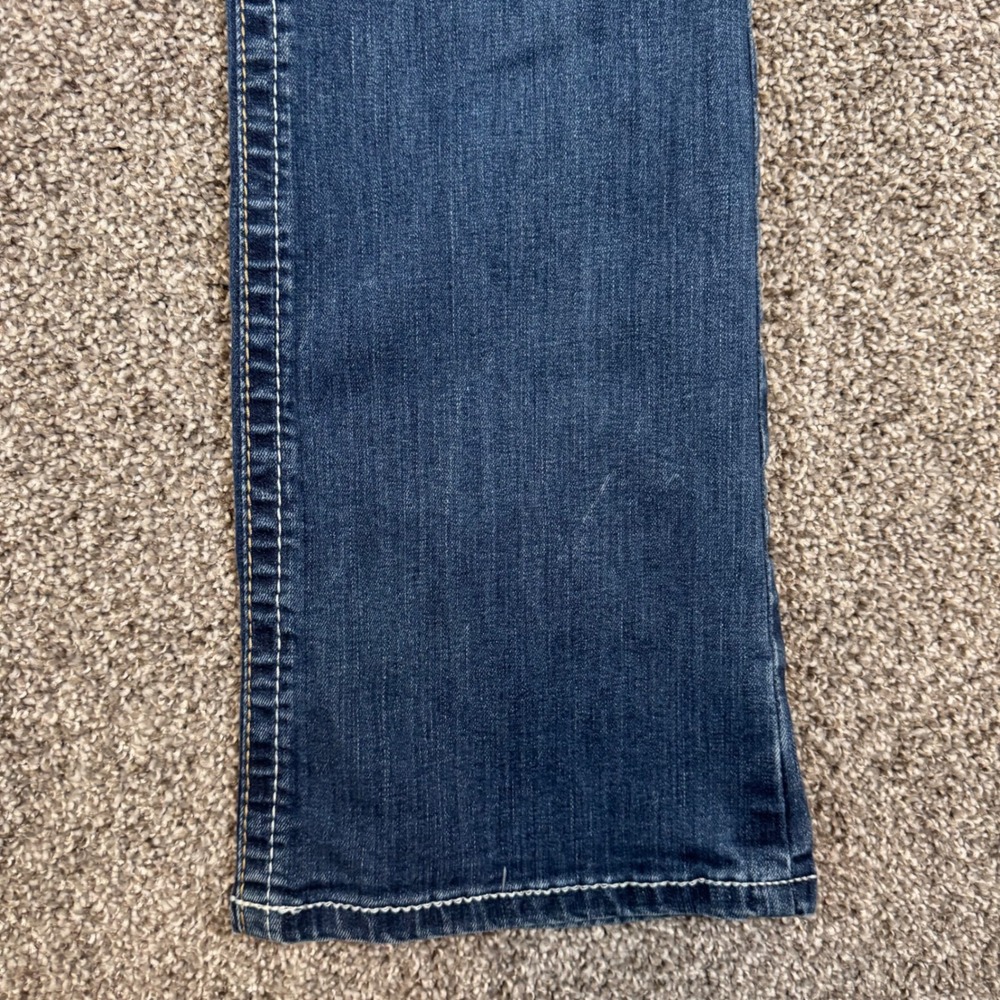Ariat REAL Denim Women 30R Medium Wash Bootcut Western Jeans Paisley Trim - Picture 11 of 14